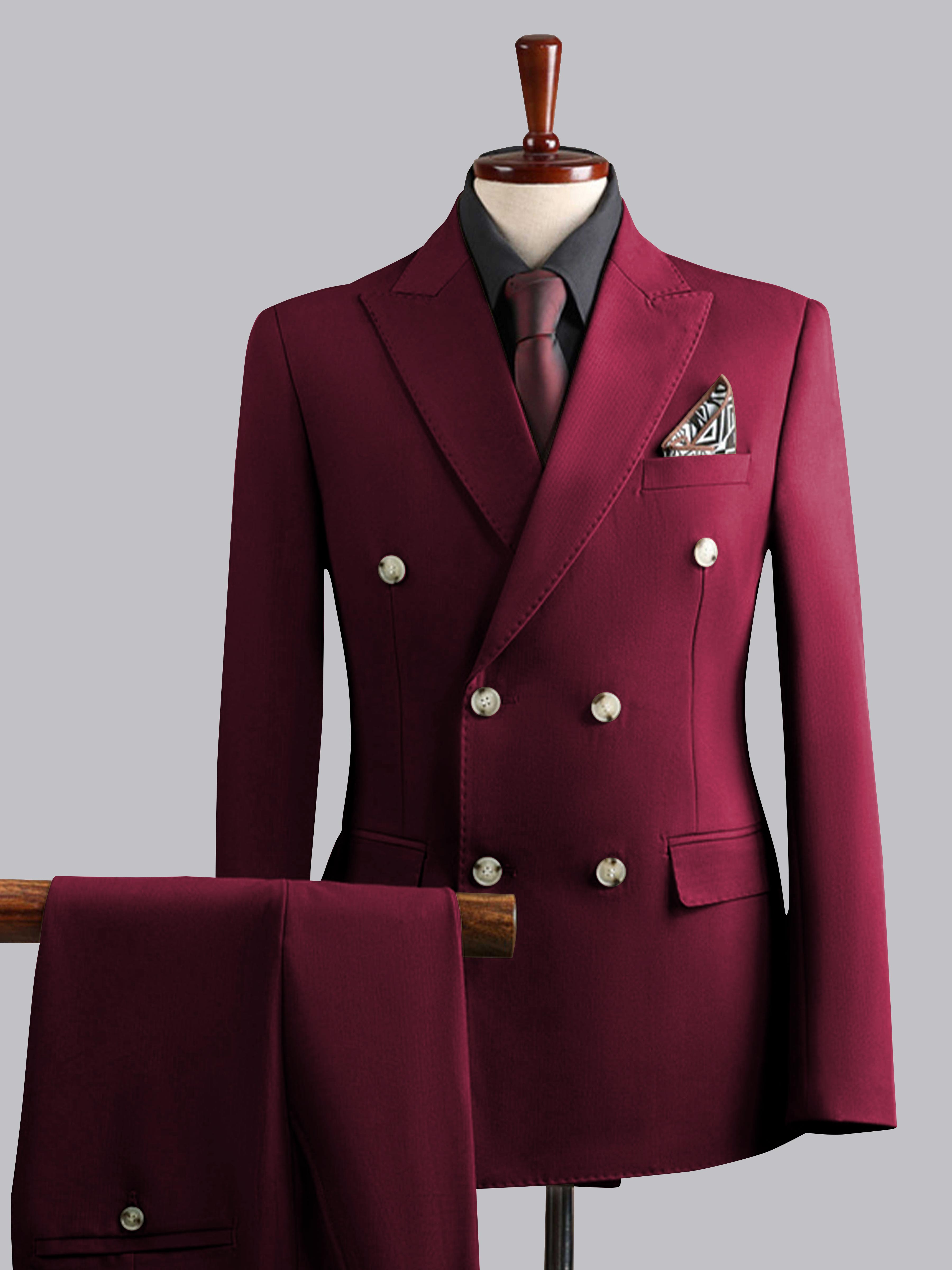 Modern Men's Tailored Fit Double Breasted 3 Pieces Wedding Suits