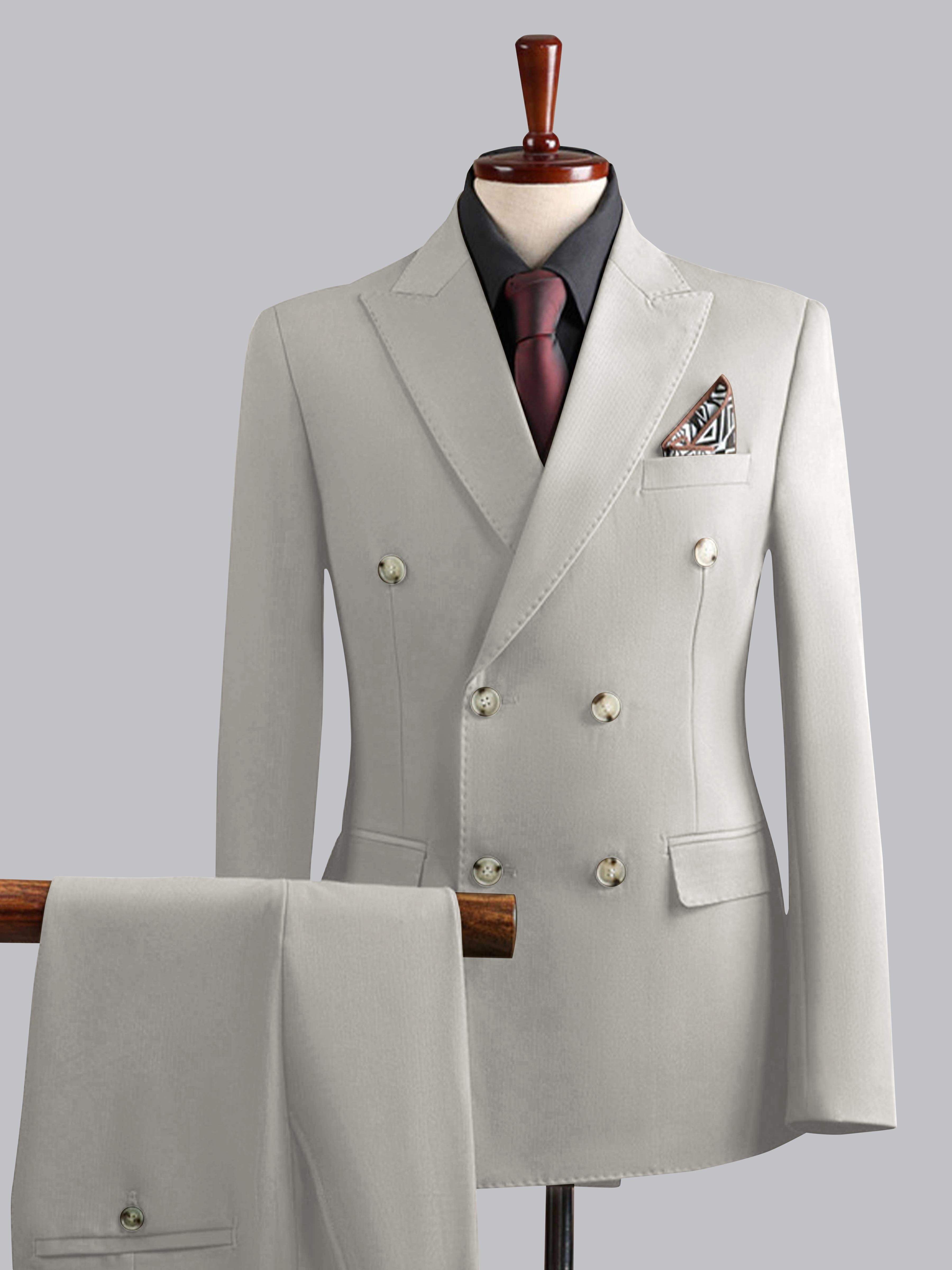 Modern Men's Tailored Fit Double Breasted 3 Pieces Wedding Suits