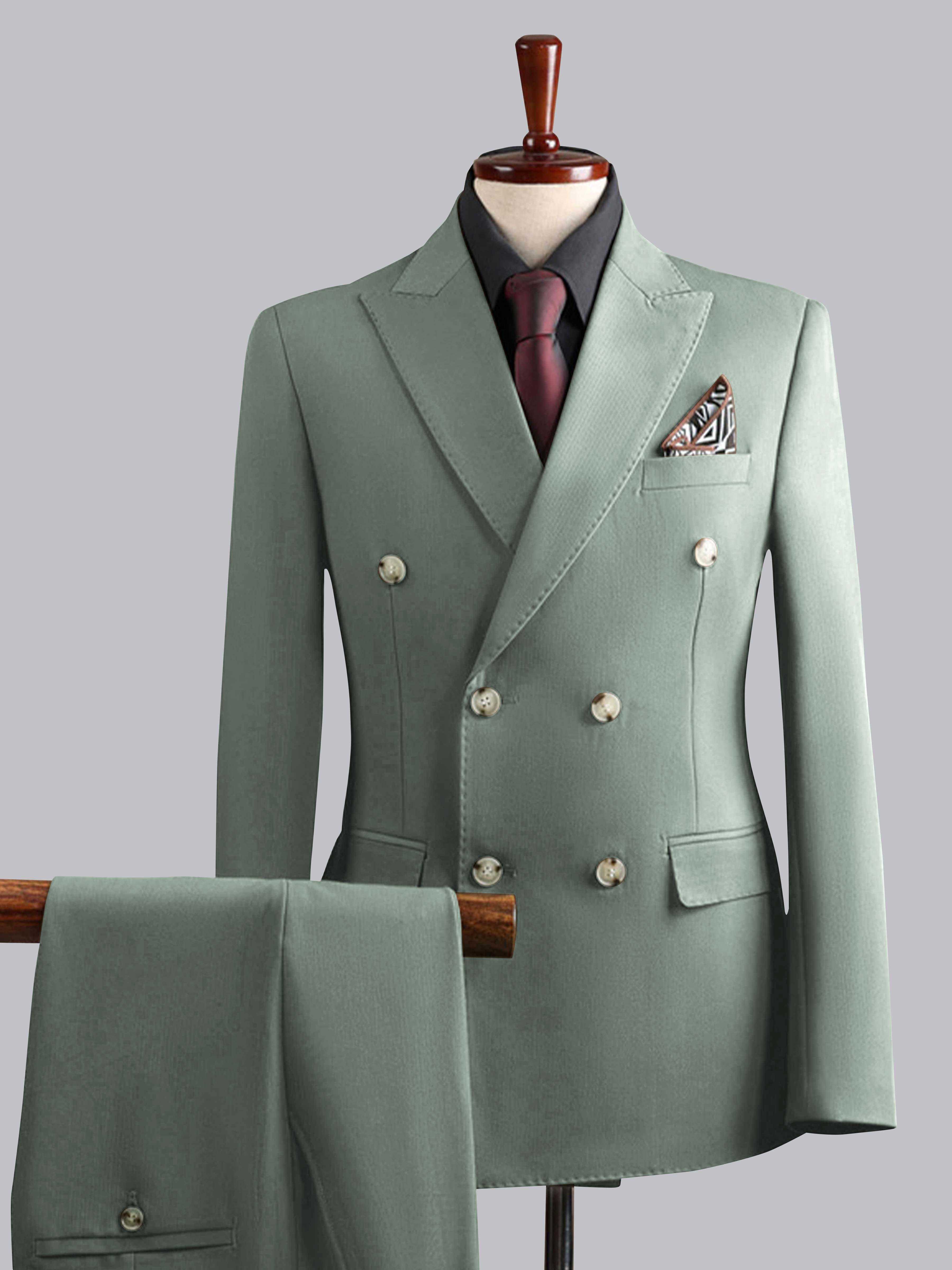 Modern Men's Tailored Fit Double Breasted 3 Pieces Wedding Suits