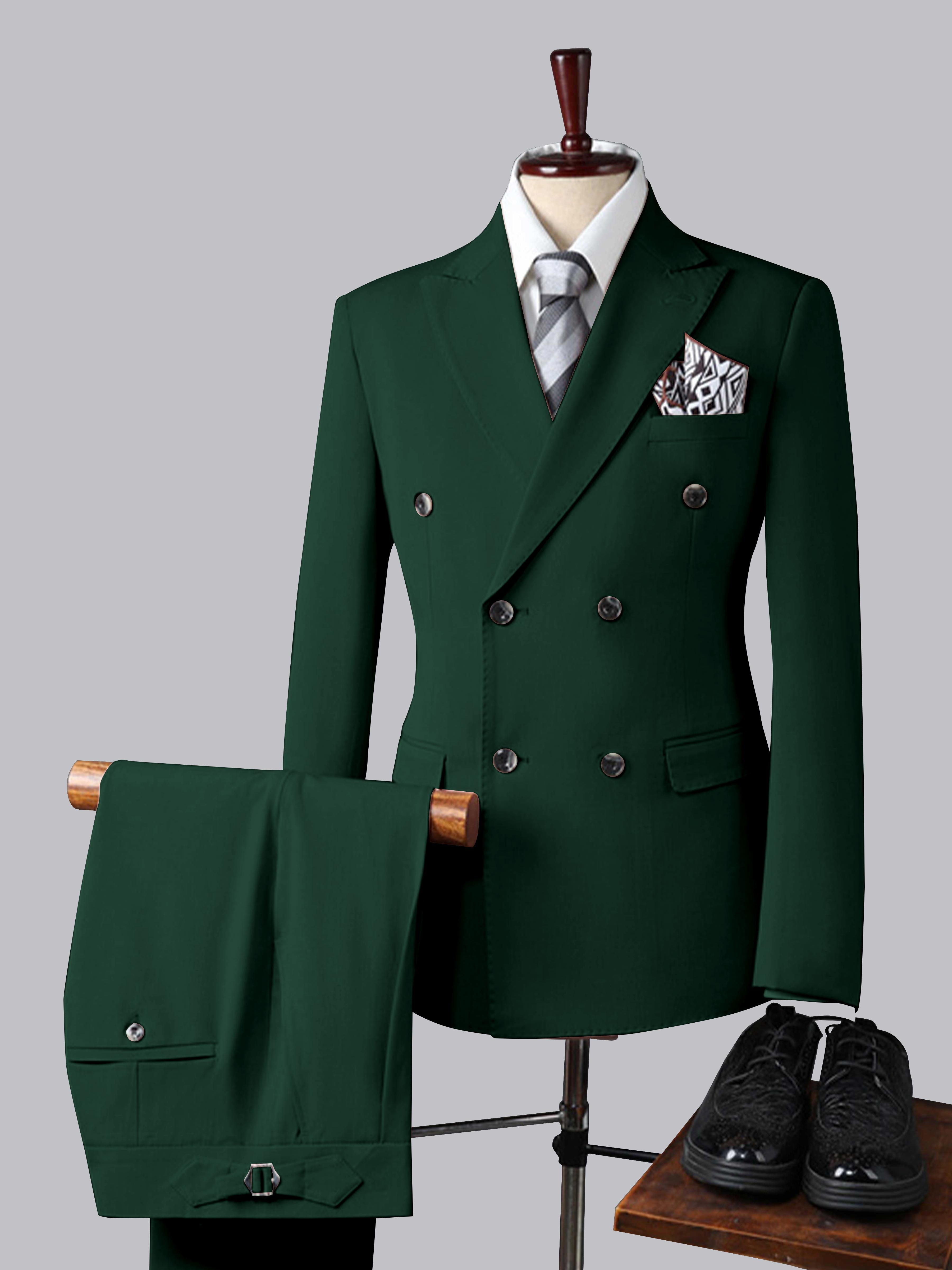 Men's Slim Fit Double Breasted 3 Pieces Wedding Suits