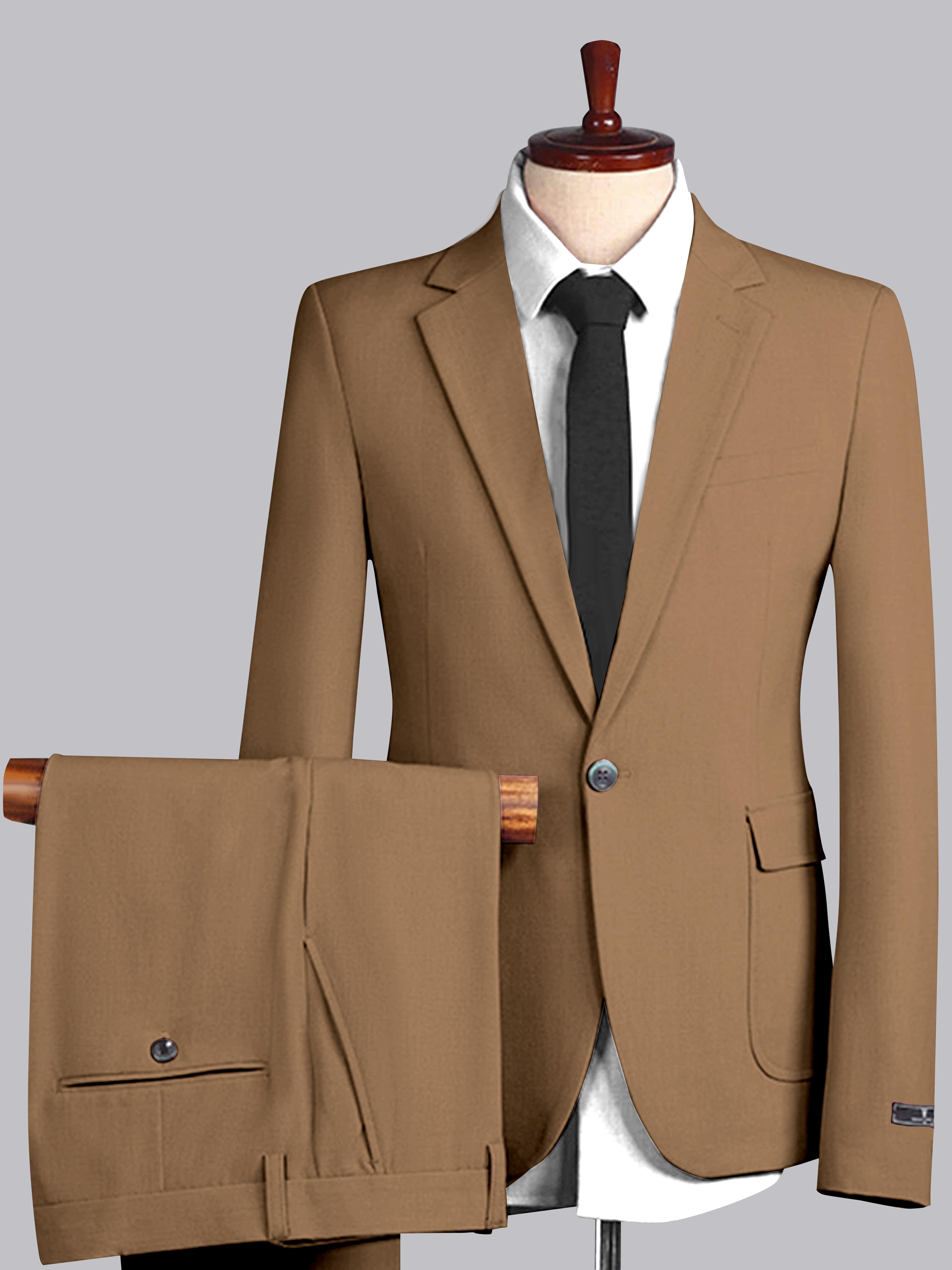 Men's Slim Fit One Button 2 Pieces Wedding Suits