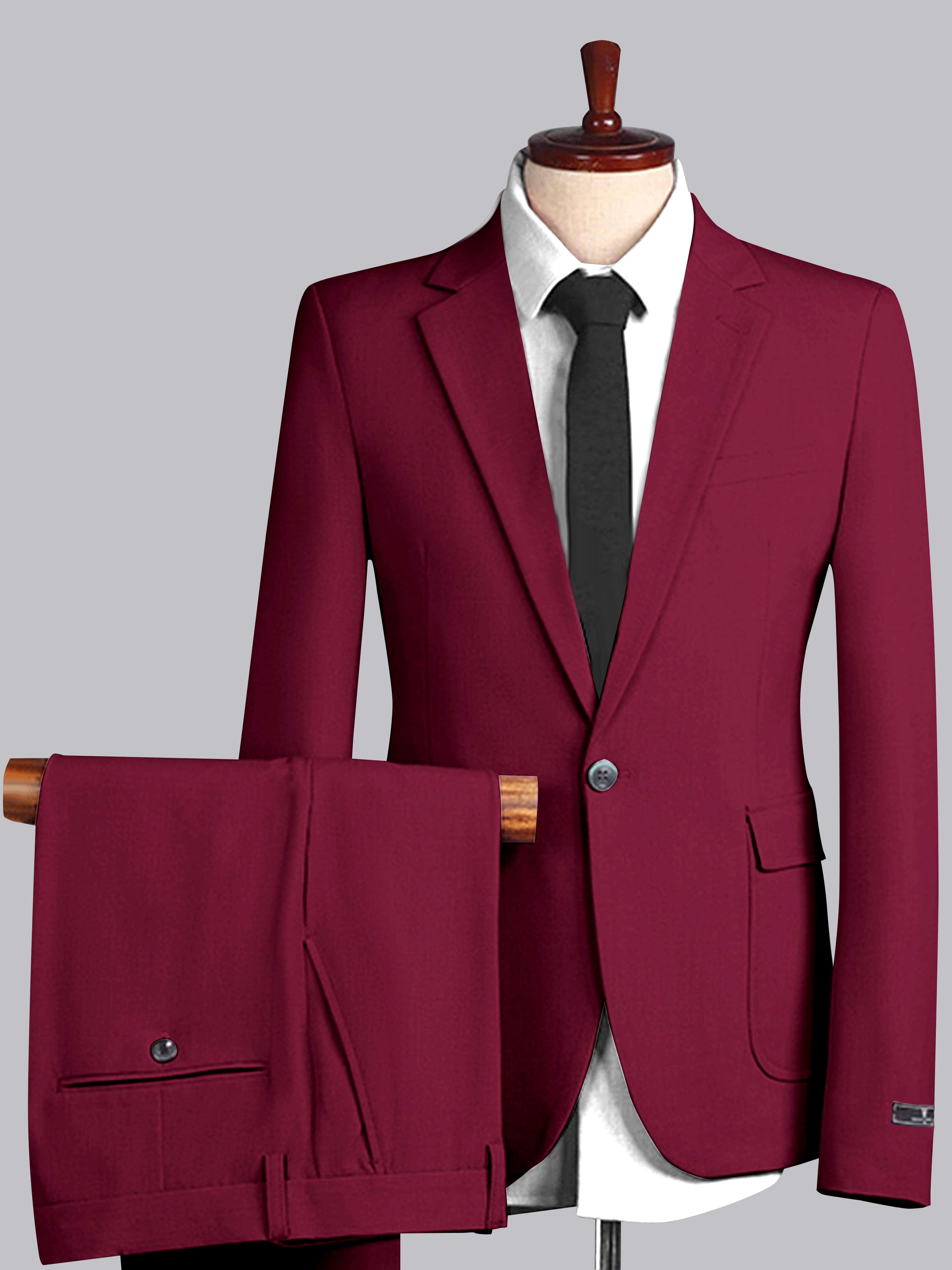 Men's Slim Fit One Button 2 Pieces Wedding Suits