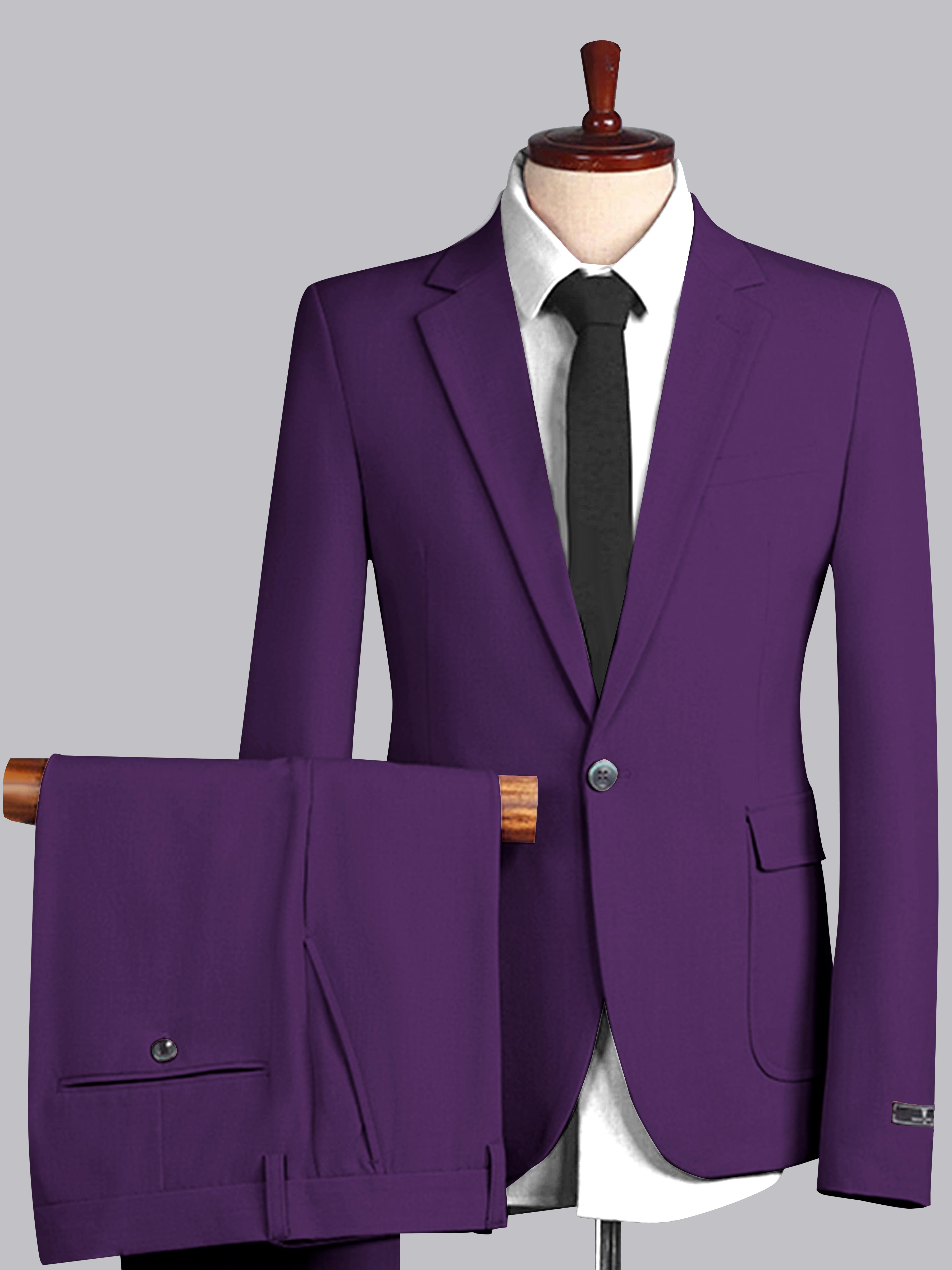 Men's Slim Fit One Button 2 Pieces Wedding Suits