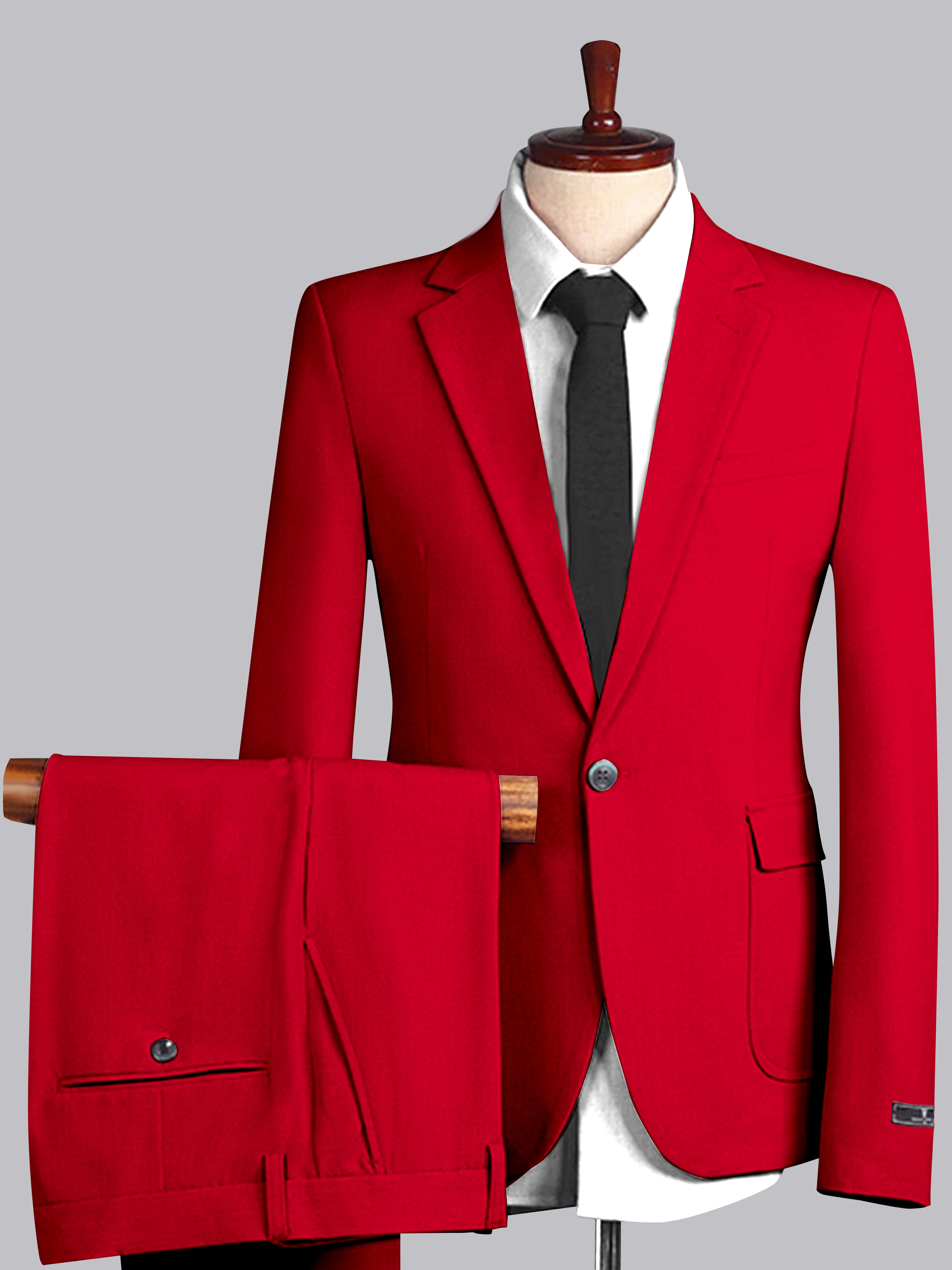 Men's Slim Fit One Button 2 Pieces Wedding Suits