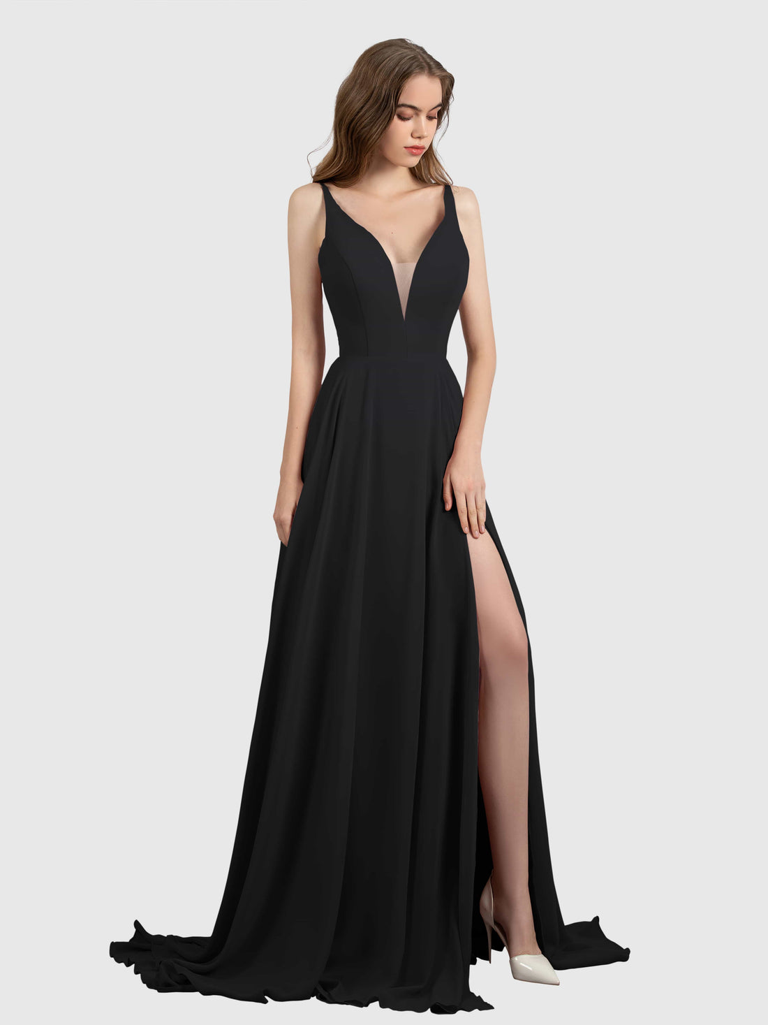 Gorgeous Deep V Neck Strapless Colorful Beaded Chain Tassel Hip Birthday Party Homecoming Dress cc4391