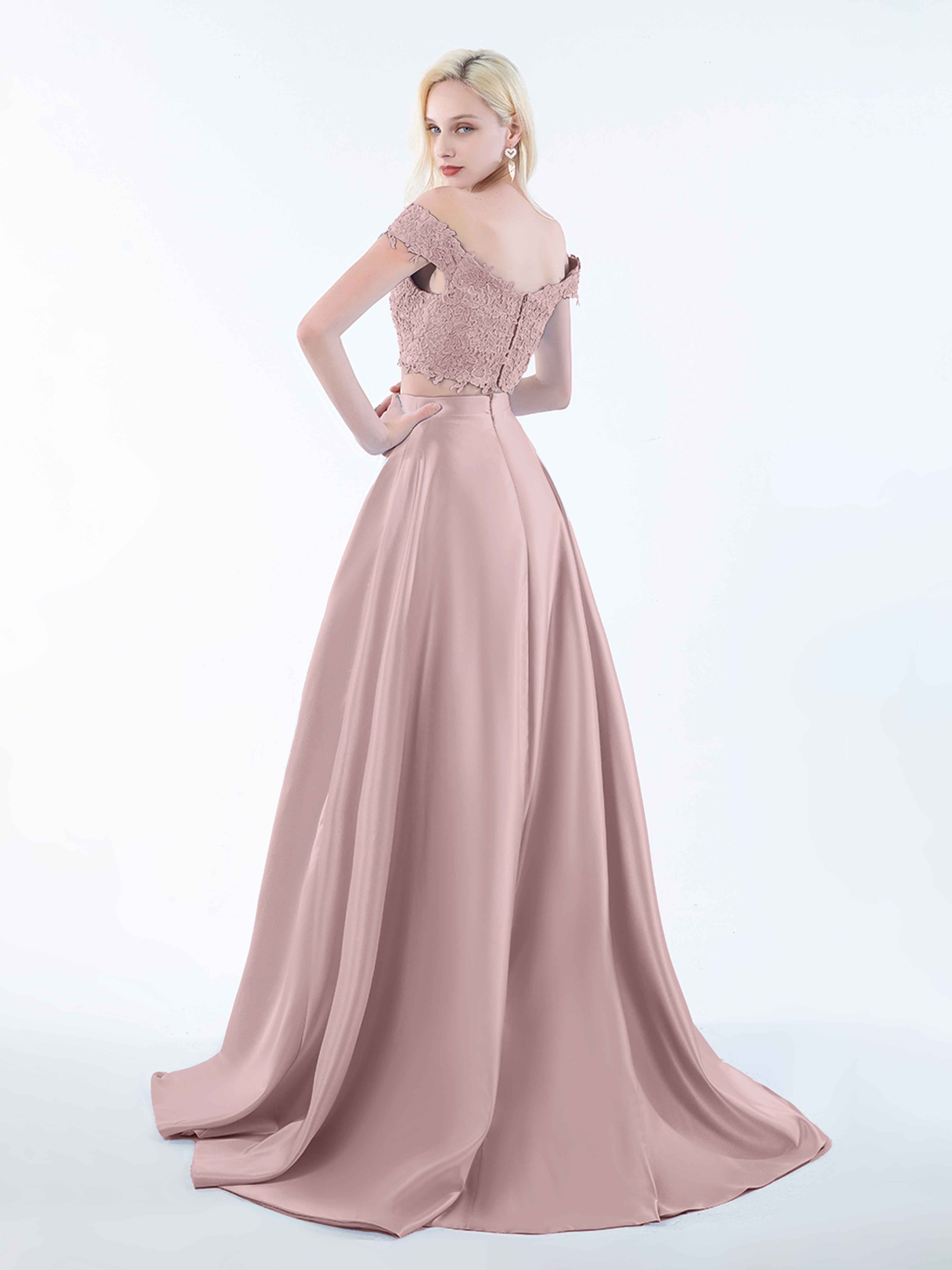 Always” Off-Shoulder Drawstring Dress – Anastasia Couture