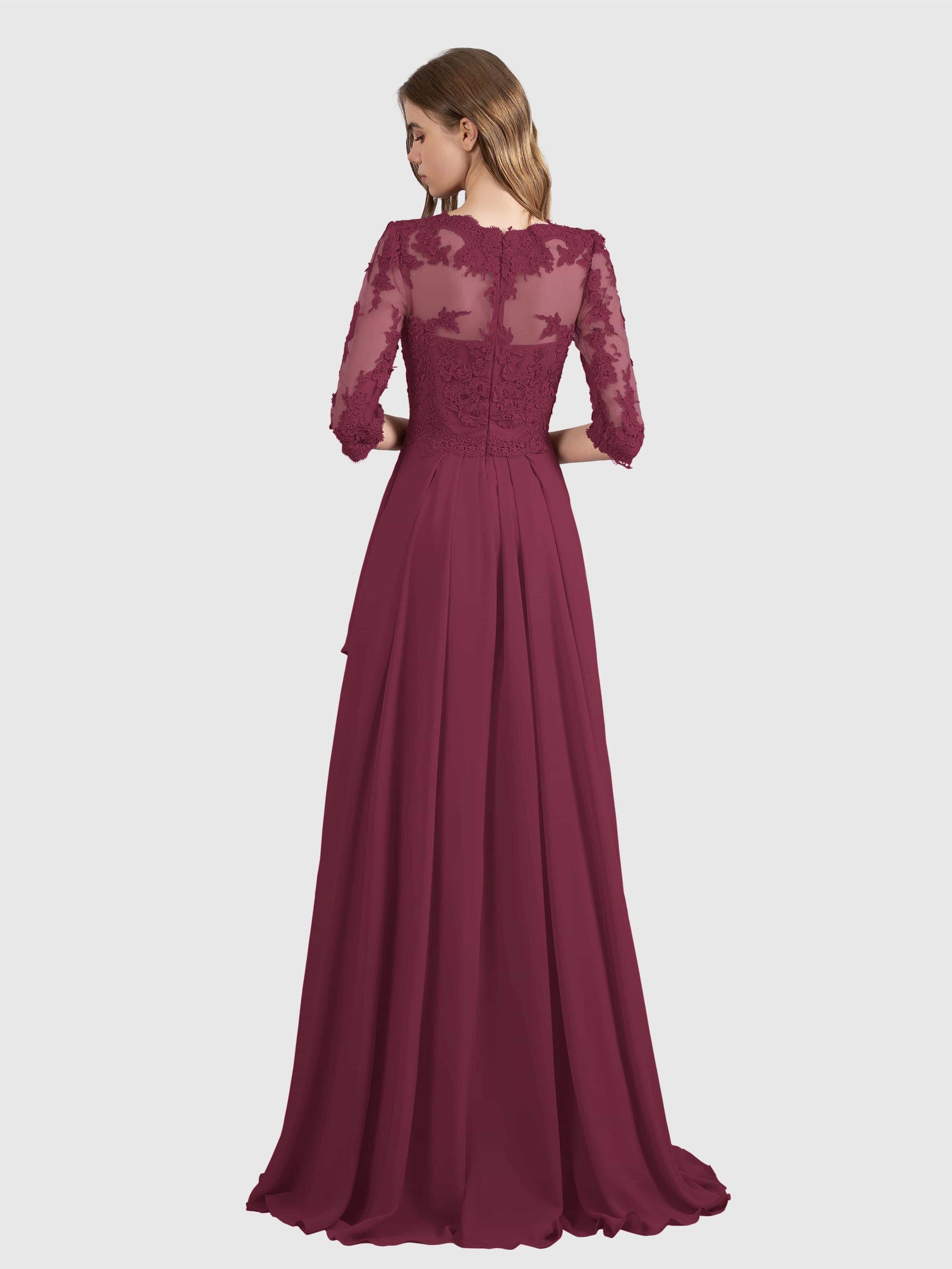 **Enchanting Plus-Size Dress: Graceful Pleats, Off-White Elegance by Cinderella Divine**