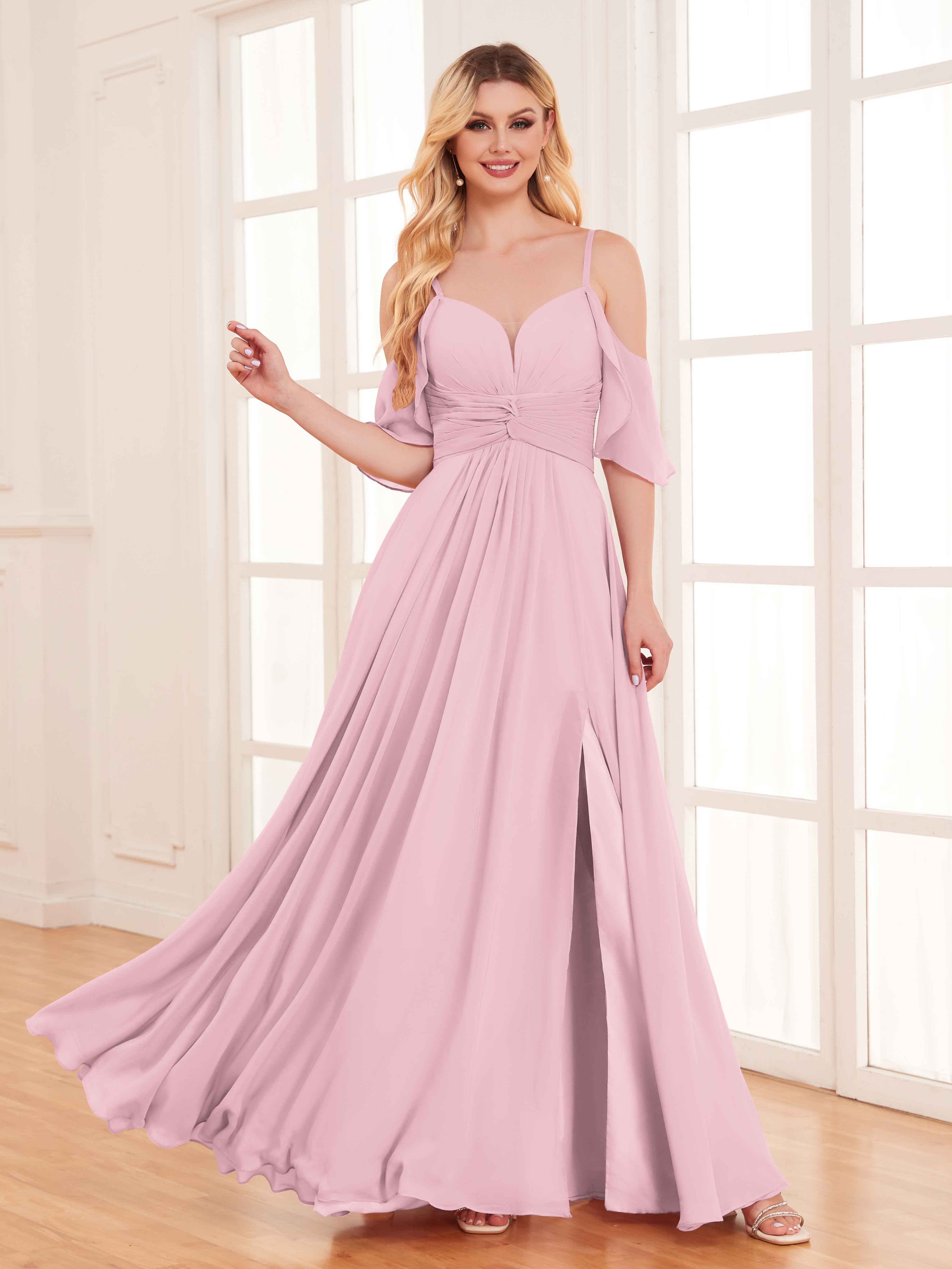 Candy pink color dress hotsell