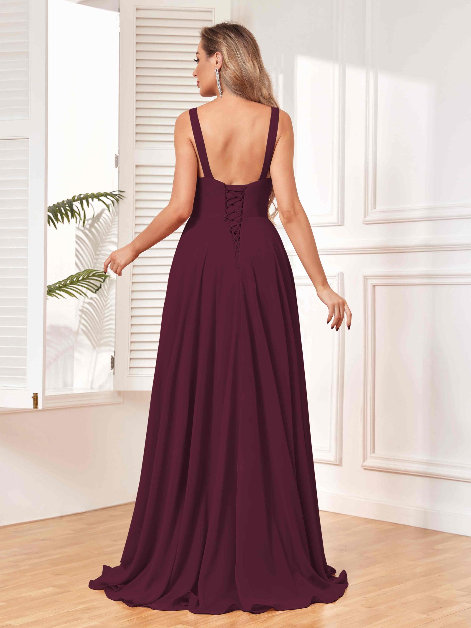 V-neck elegant dress for women | Clara