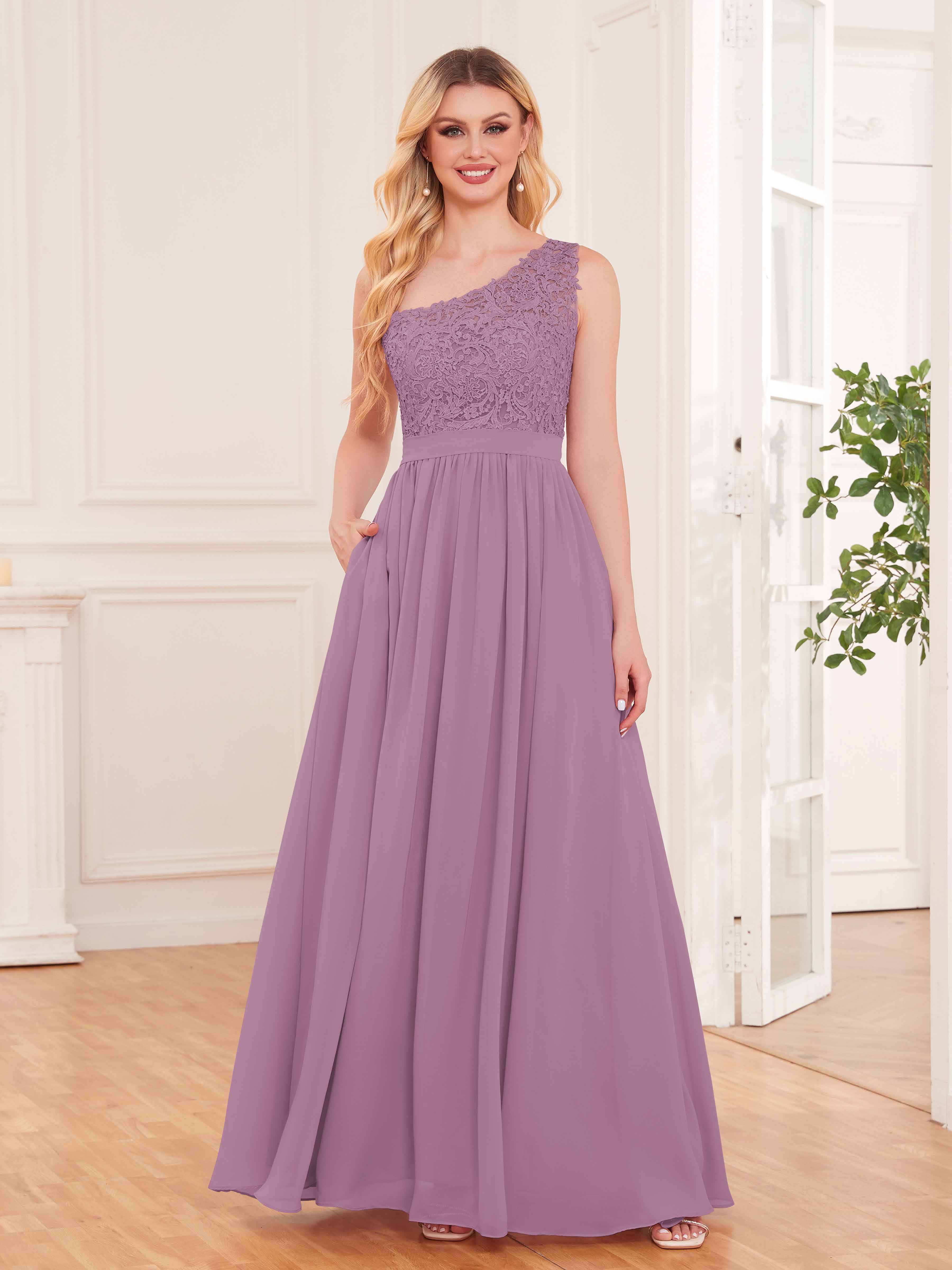 Dusty purple hotsell color dress