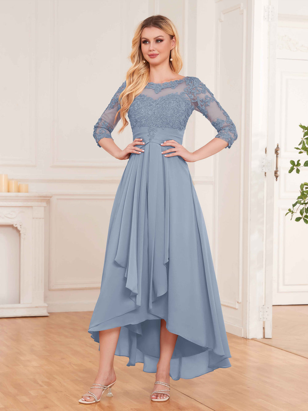 Emersyn Midi Lace Dress - White