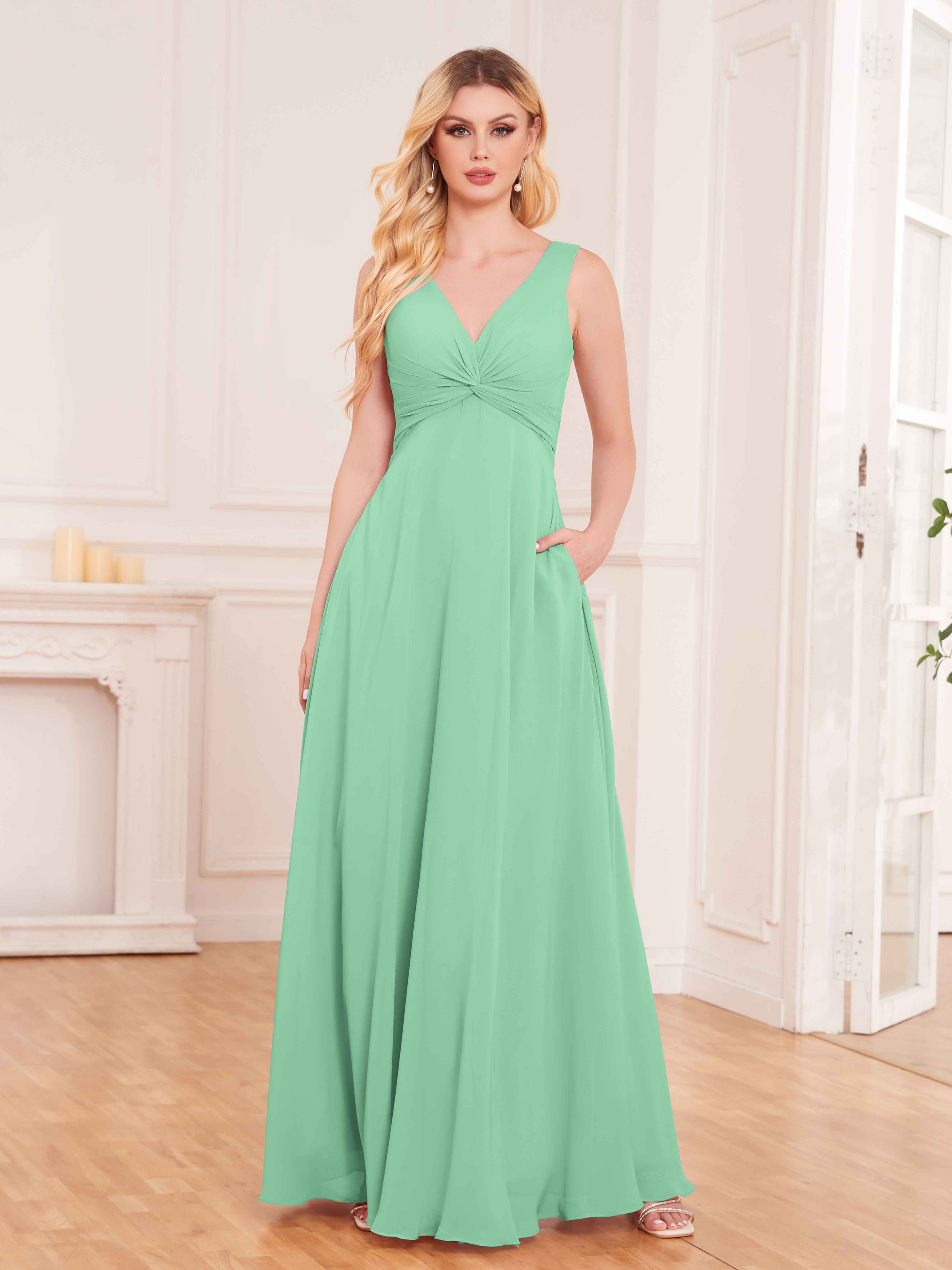 mint green bridesmaid dresses