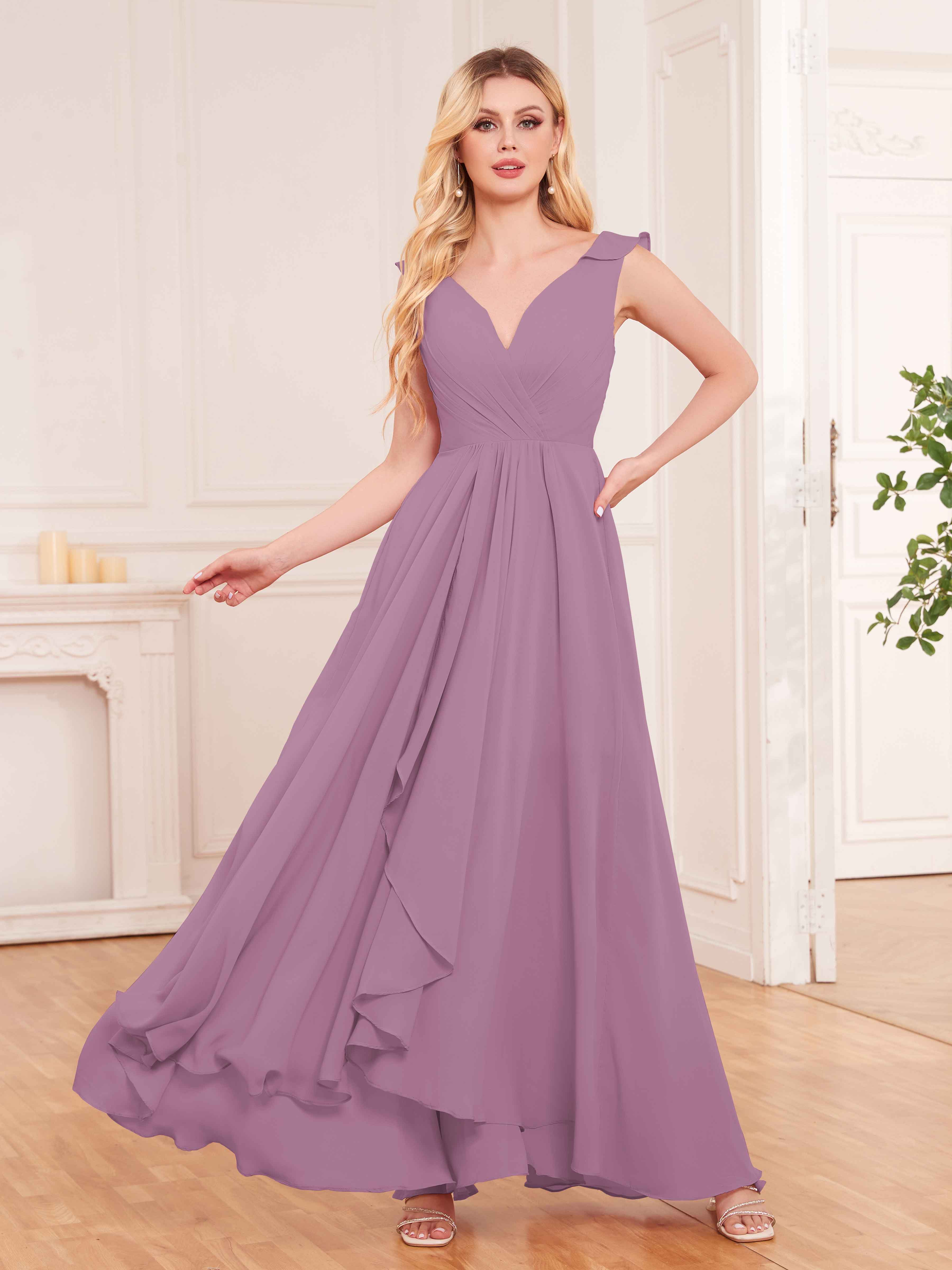 Dusty shop purple dress