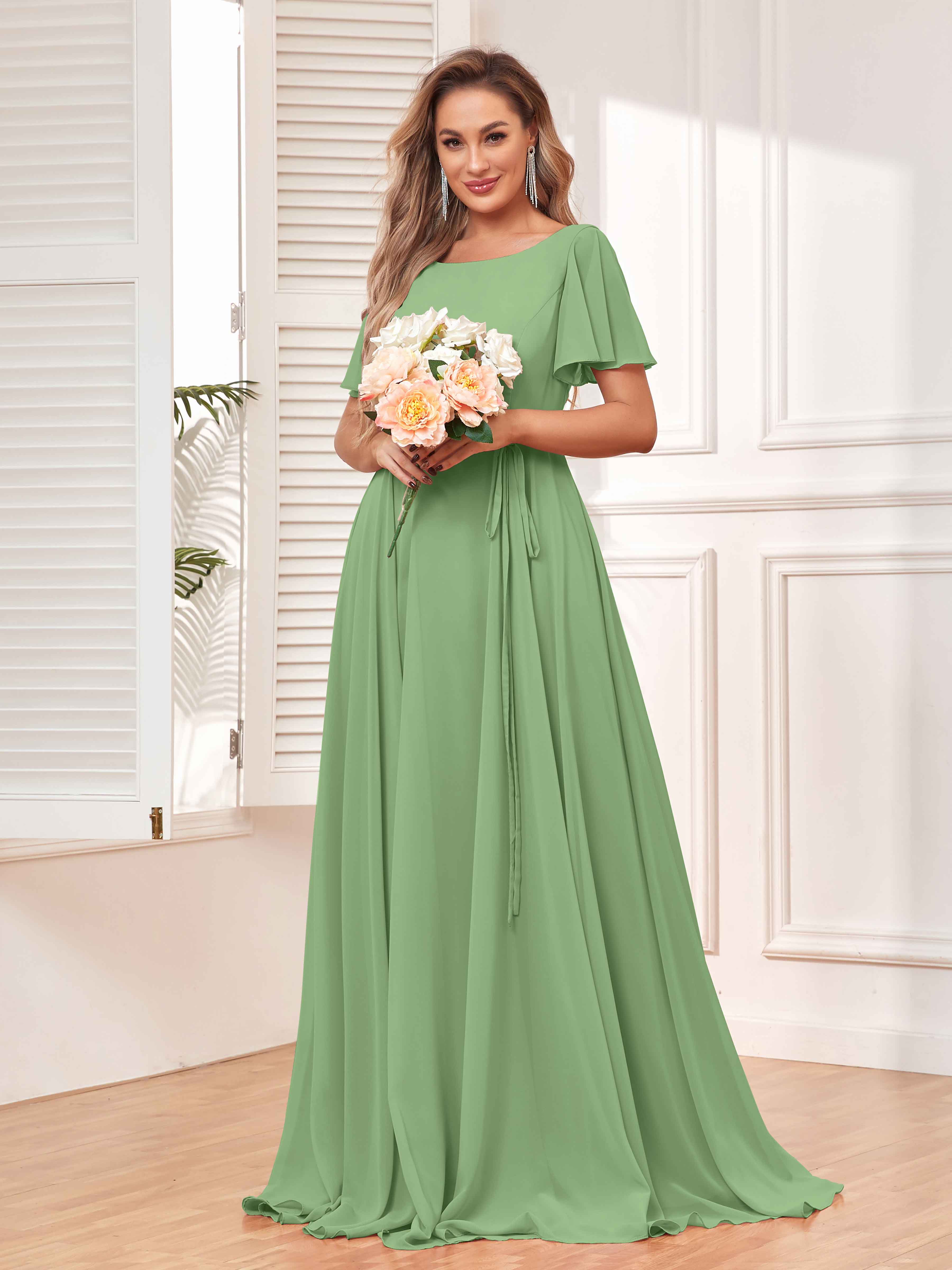 Greens Bridesmaid Dresses - Dusty Sage, Olive Green, Eucalyptus, Teal