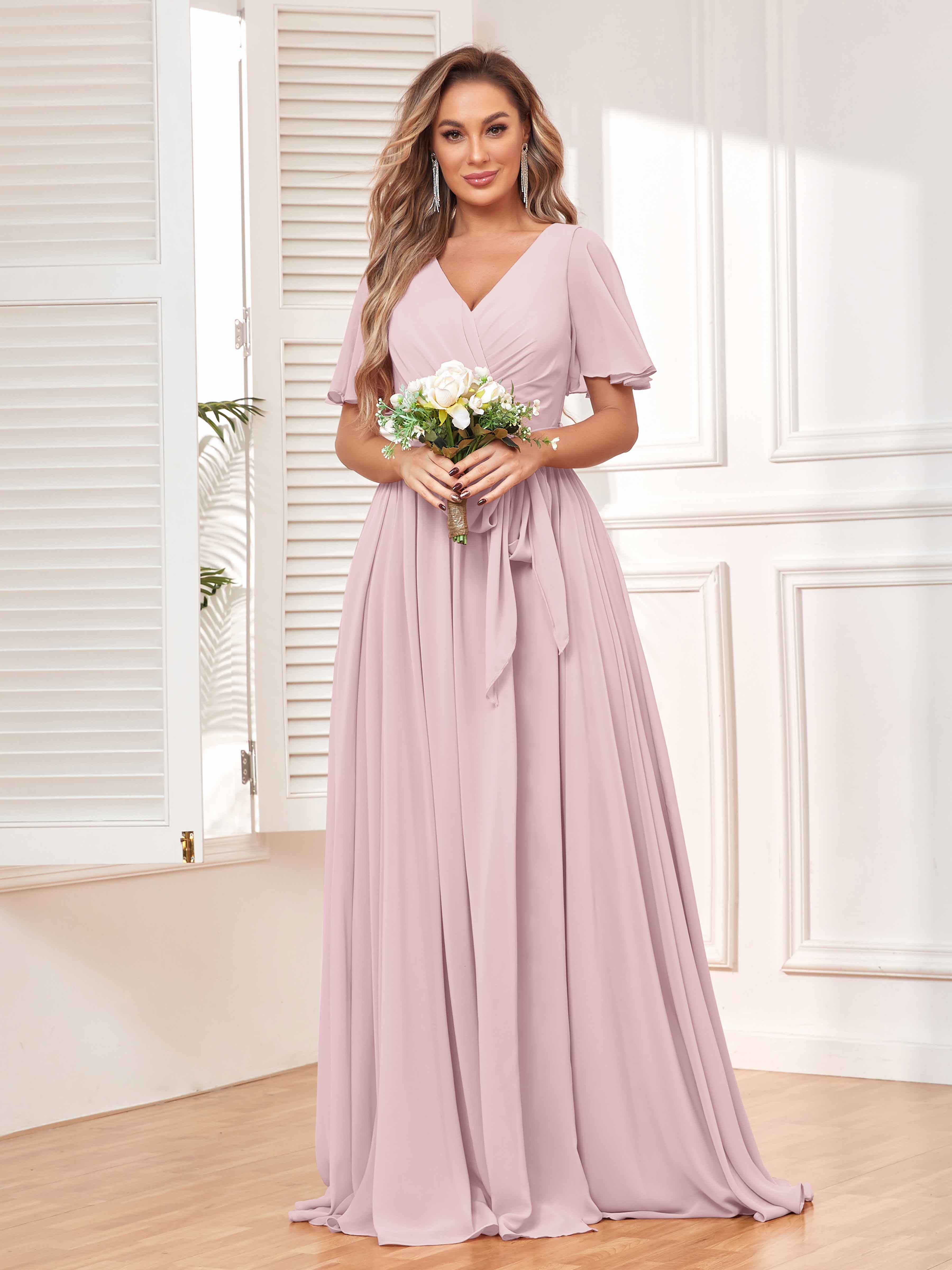 Find Your Perfect Dusty Purple Bridesmaid Dress in Pomuyoo - All Sizes