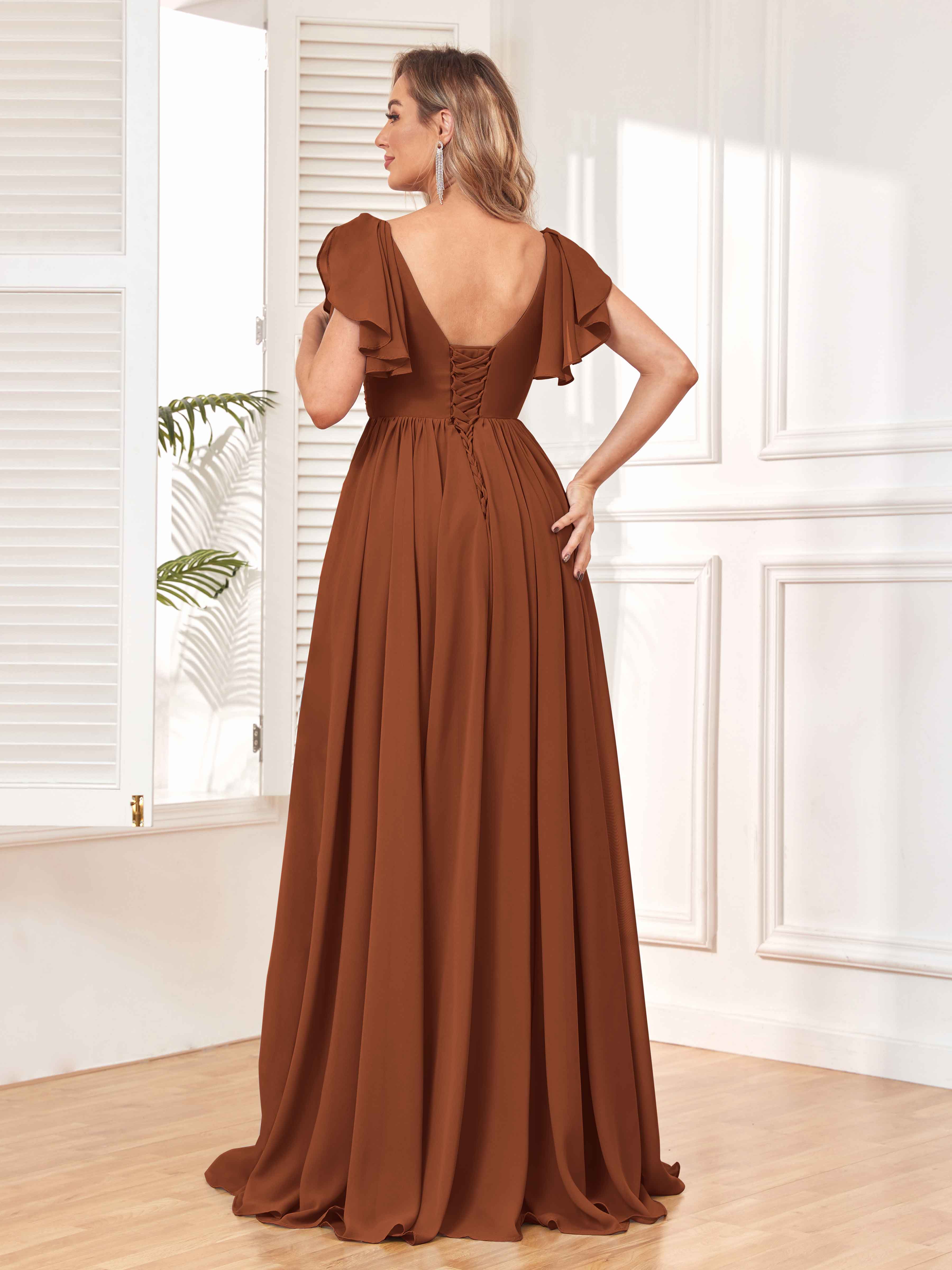 Short Tan Bridesmaid Dresses