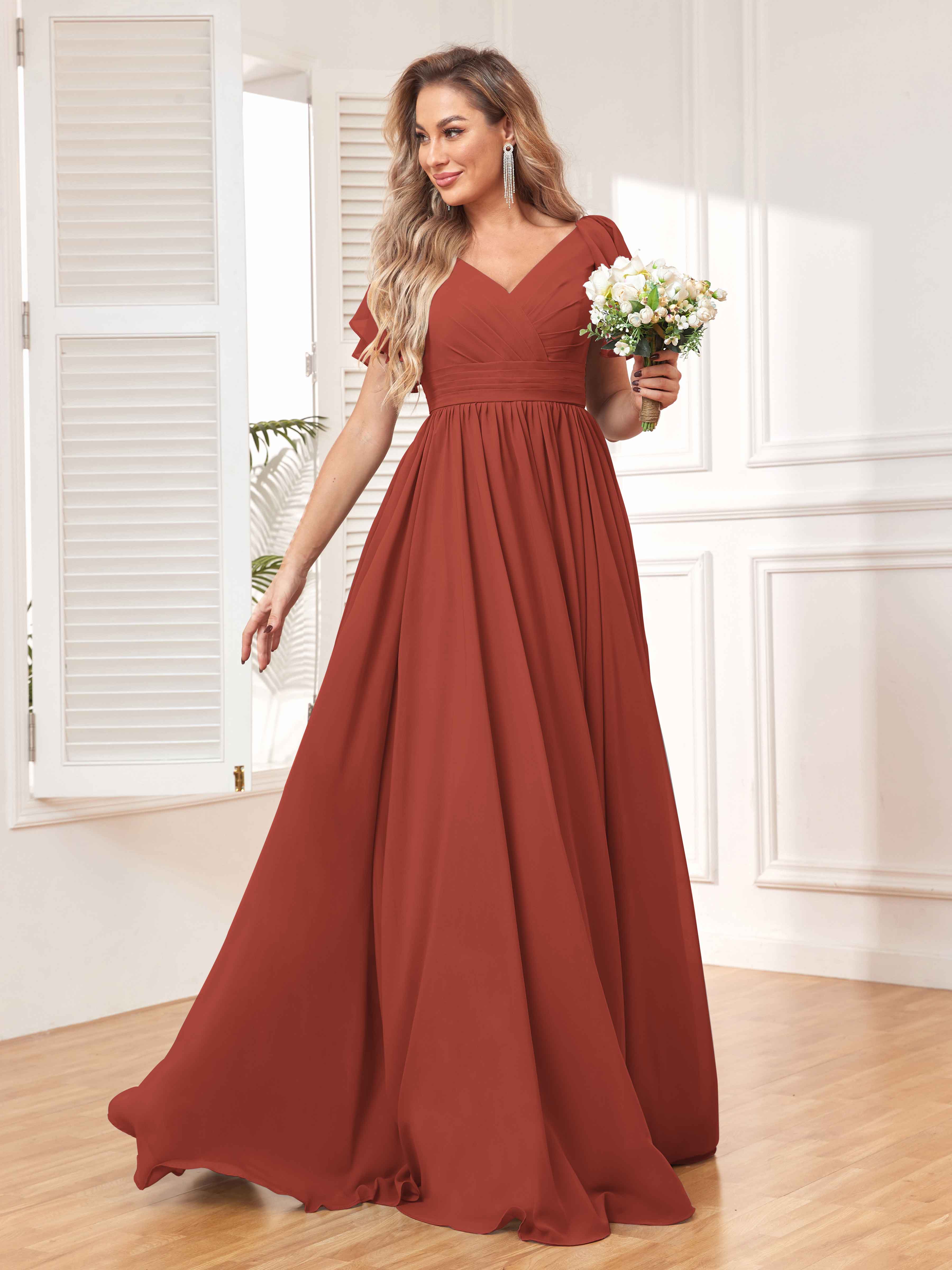 Chic And Modest: Pomuyoo's' Bridesmaid Dresses With Sleeves From $69