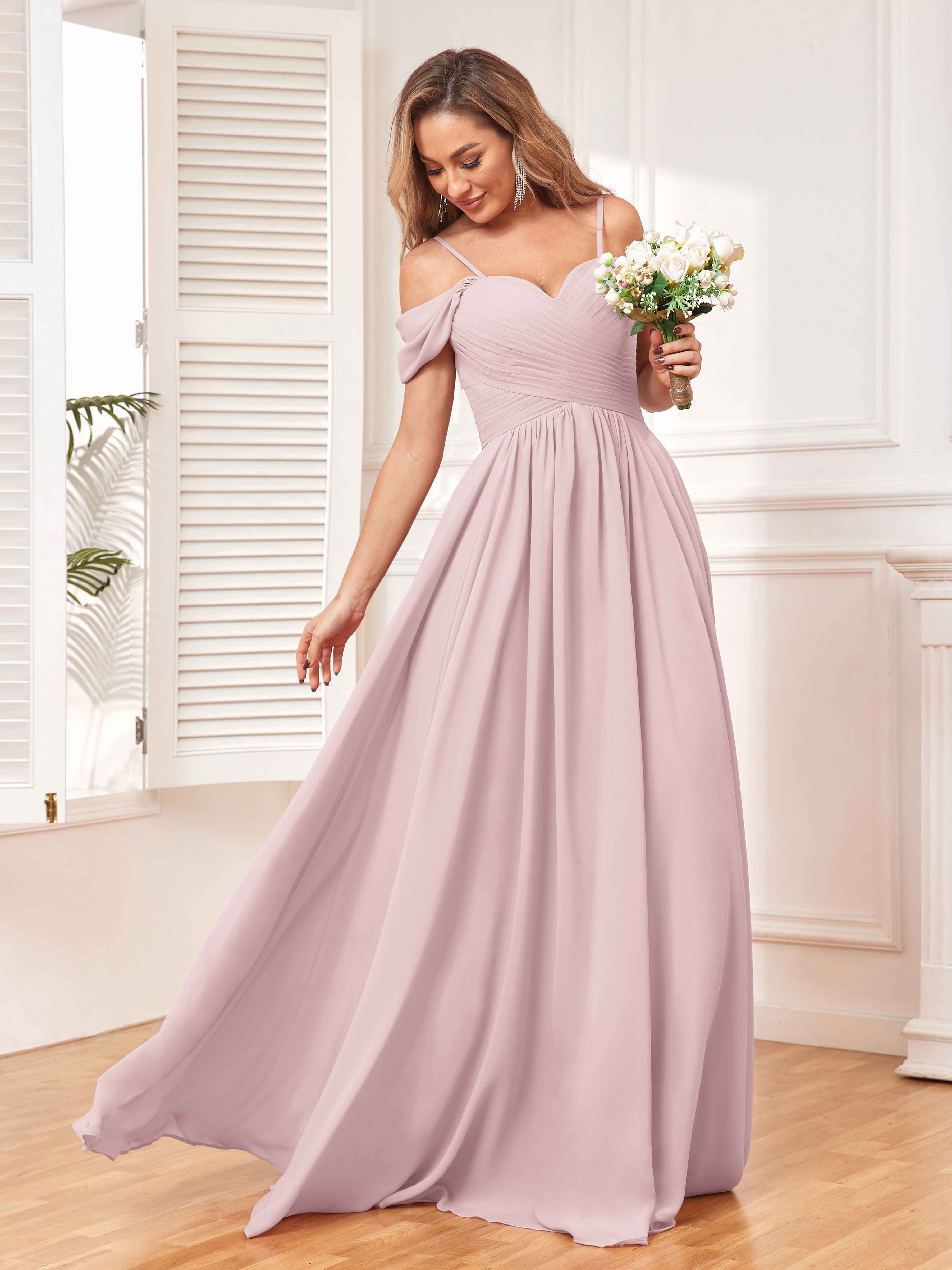 Blush bridesmaid dresses store under 100