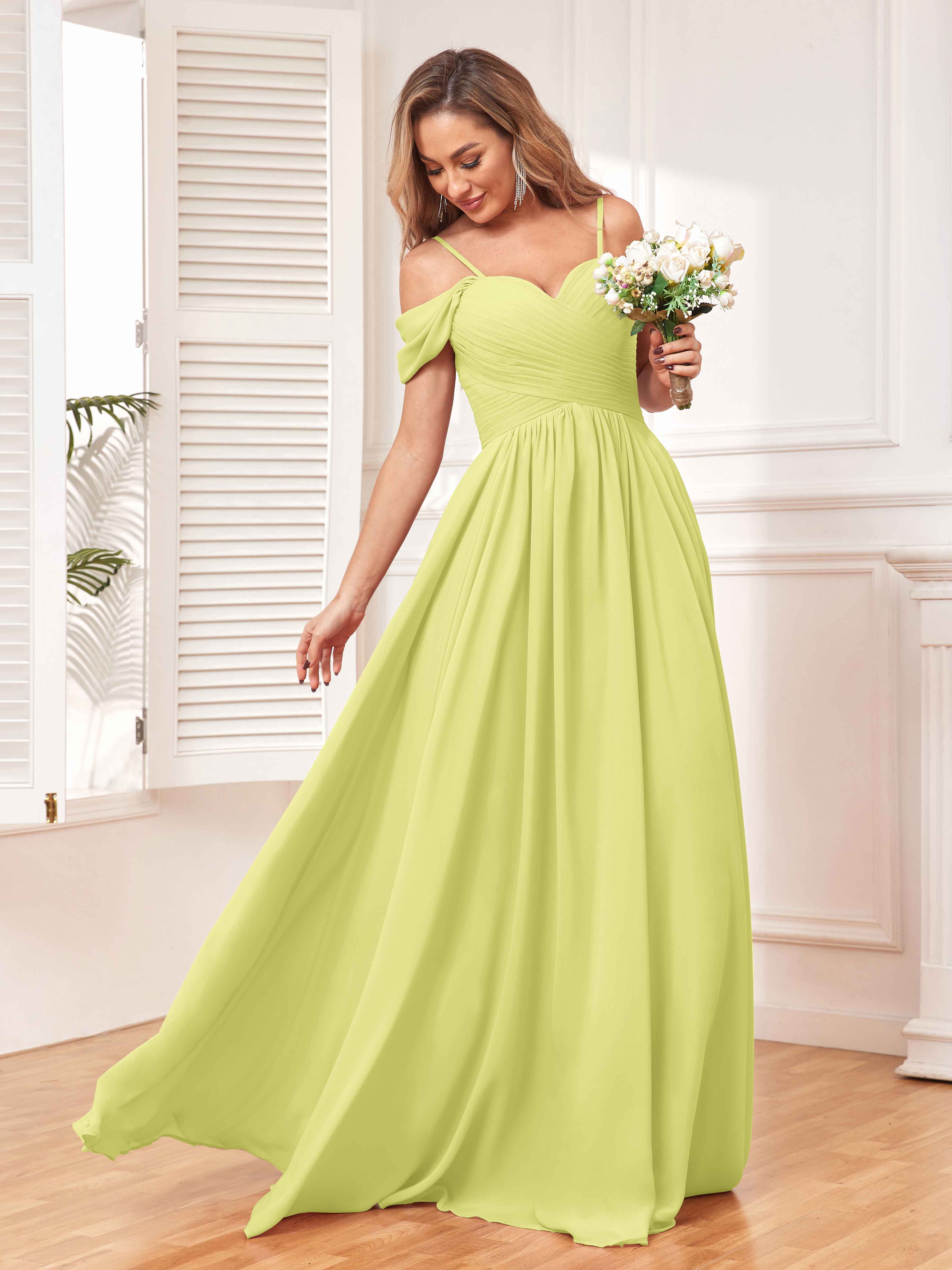 Daffodil yellow hot sale bridesmaid dresses