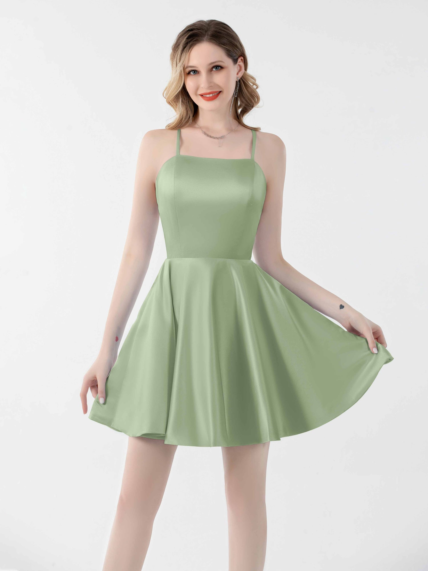Spaghetti Strap Mini Dress main image 1