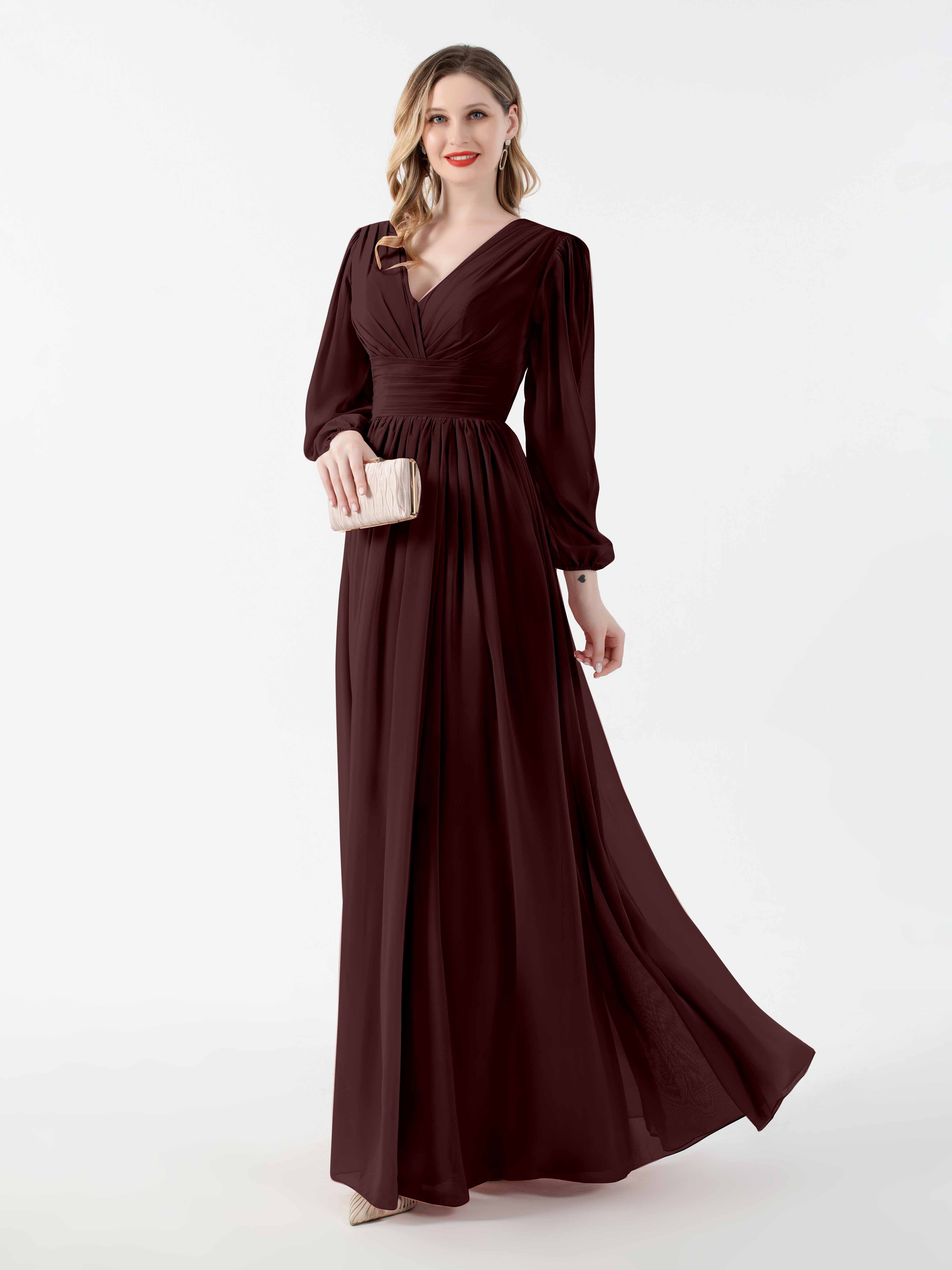 Mother of the bride long sleeve dresses on sale