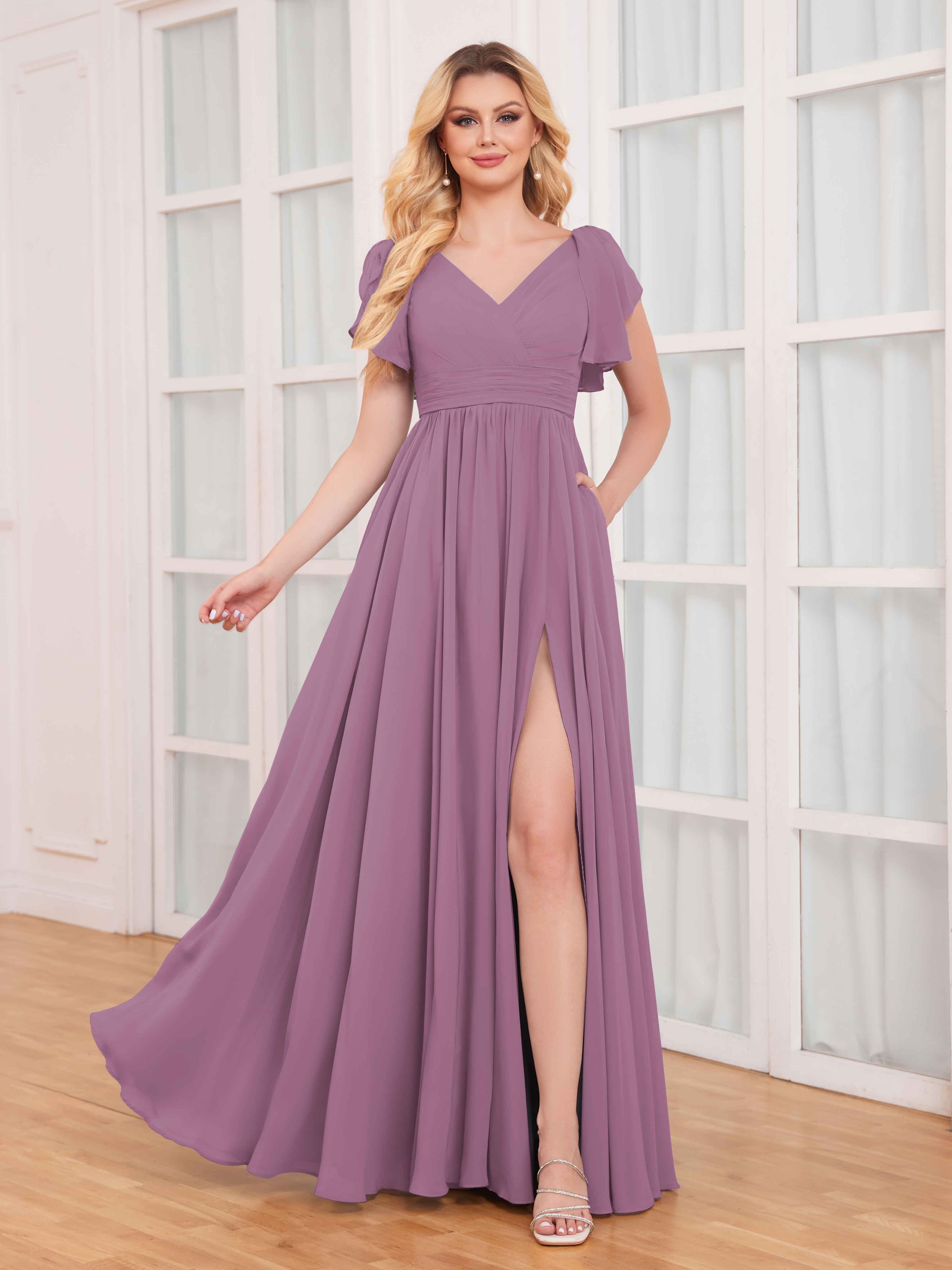 Dusty purple 2024 color dress