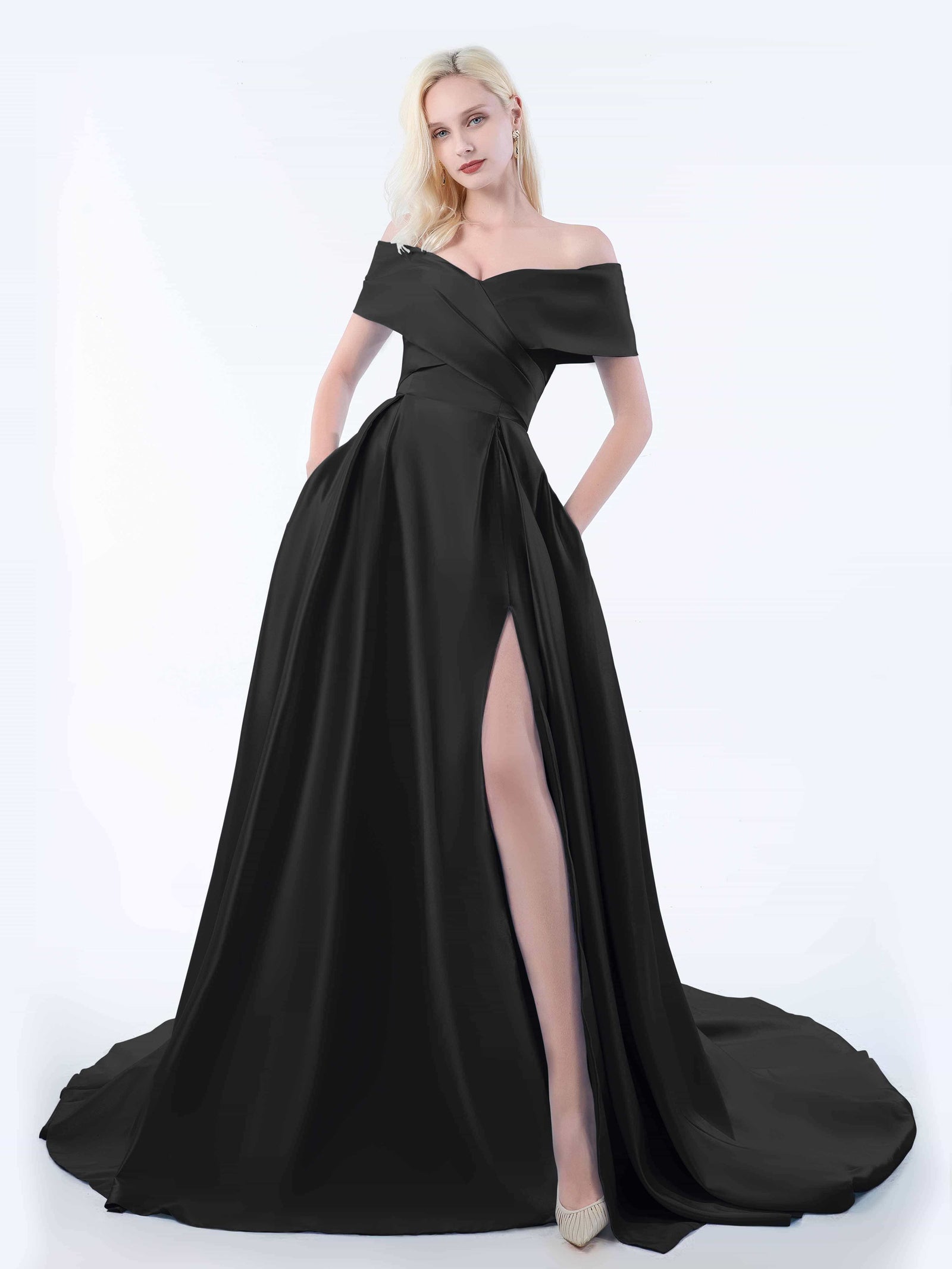 Sleeveless Bodycon Sweep Train Dress With Slit Grape